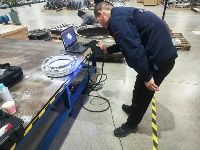 3D -laserskannaus pumpputilan osille